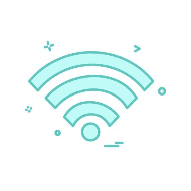 Wifi simge tasarım vektörü
