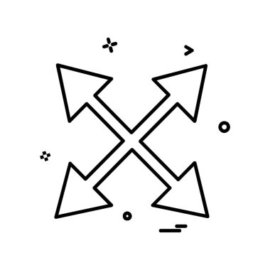 Ok simgesi tasarım vektörü