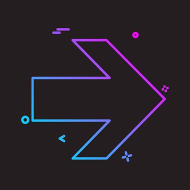 Ok simgesi tasarım vektörü