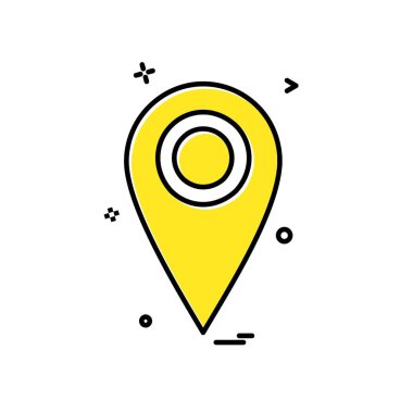 Navigasyon simgesi tasarım vektörü