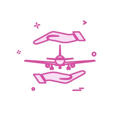 Seyahat simgesi tasarım vektörü