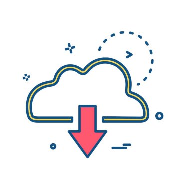 Simgesi tasarım, renkli vektör çizim indir