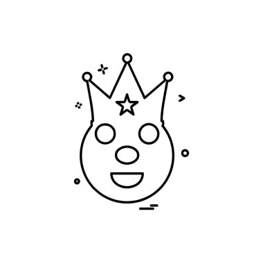 Palyaço simge tasarlamak vektör