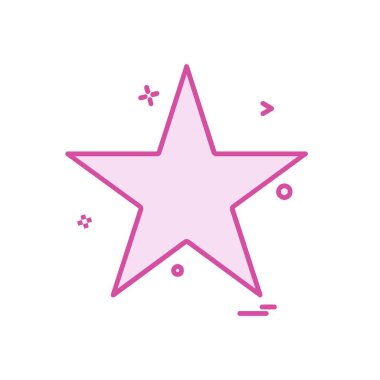 Beyaz arka plan üzerinde yıldız daire basit simgesi