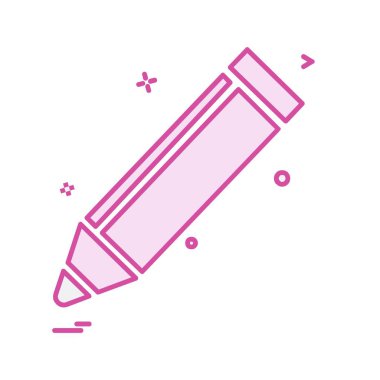 Kalem simgesi tasarım vektörü