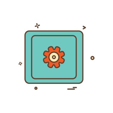 Web yerleşim simgesi tasarım vektörü