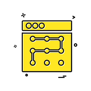 Web düzeni simge tasarım vektörü