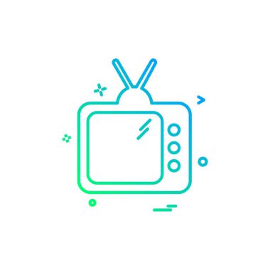 TV simgesi vektör tasarımı