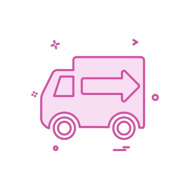 Kamyon simgesi tasarım vektörü