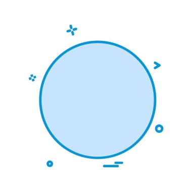 Daire simgesi tasarım, renkli vektör çizim