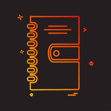 Not simgesi tasarım vektörü