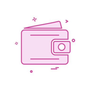 m-cüzdan simgesi tasarım, vektör çizim