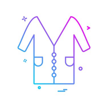 laboratuvar önlüğü ikon vektör tasarımı