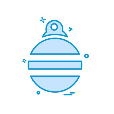 Noel top simge tasarlamak vektör