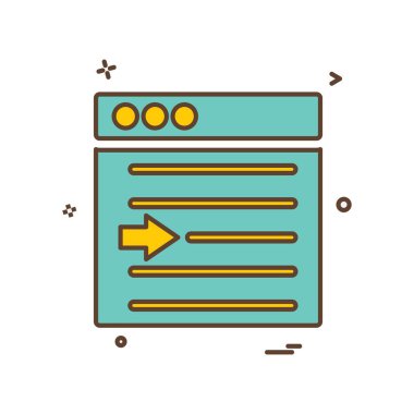 Web düzeni simge tasarım vektörü