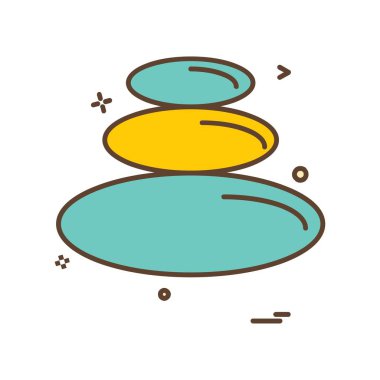 Çember şekilleri simge tasarım vektörü