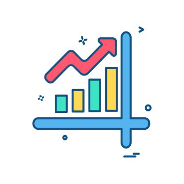 Grafik simgesi tasarım vektörü