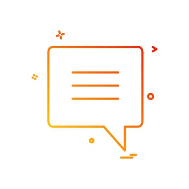 Sohbet simgesi tasarım vektörü