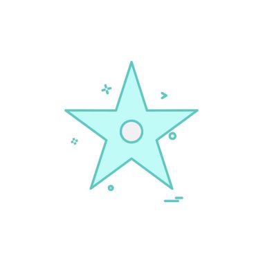 Beyaz arka plan üzerinde yıldız daire basit simgesi