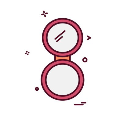 Ayna simge tasarlamak vektör 