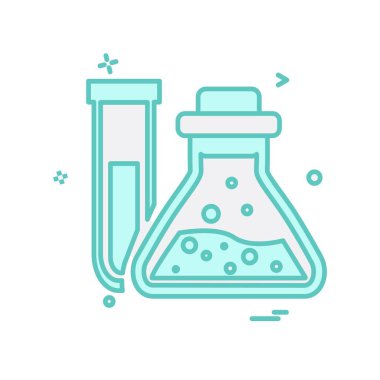 Şişesi simgesi tasarım, renkli vektör çizim