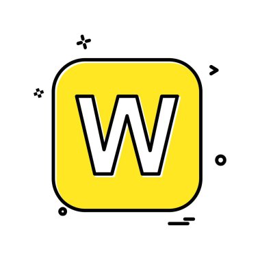 İngilizce alfabe simge tasarlamak vektör 