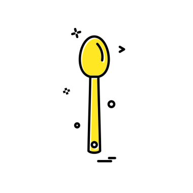 Kaşık simge tasarlamak vektör