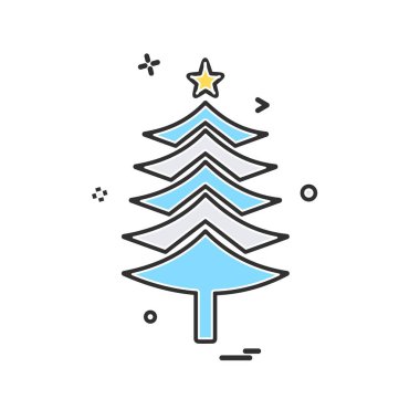 Ağaç simgesi tasarım vektörü