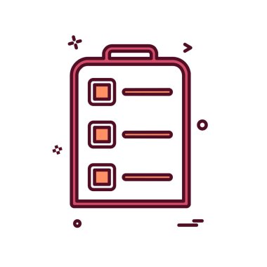 Pano simgesi tasarım, renkli vektör çizim