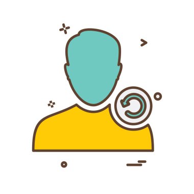 Avatar simge tasarlamak vektör