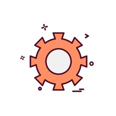 Ayar Dişli simge tasarlamak vektör