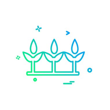 Çiçekler simge tasarlamak vektör