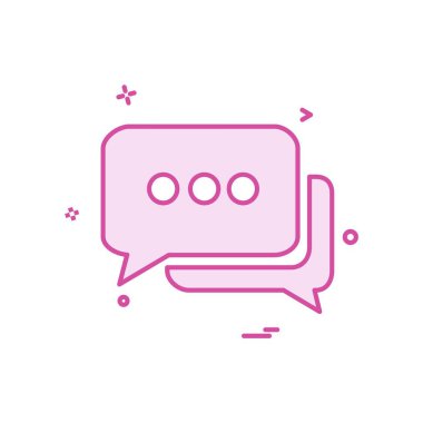 İleti simge tasarlamak vektör