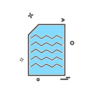 Dosya simgesi tasarım vektörü