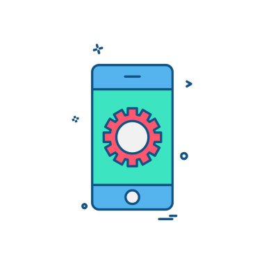Akıllı telefon simge tasarlamak vektör 