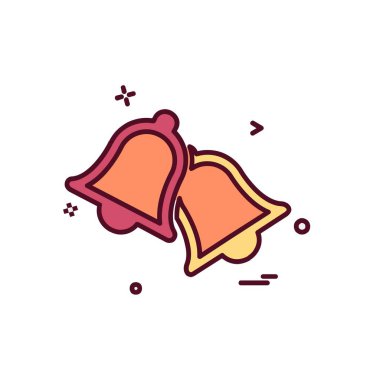 Çan simgesi tasarım vektörü