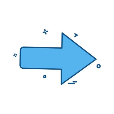 Doğru simgesi tasarım, renkli vektör çizim