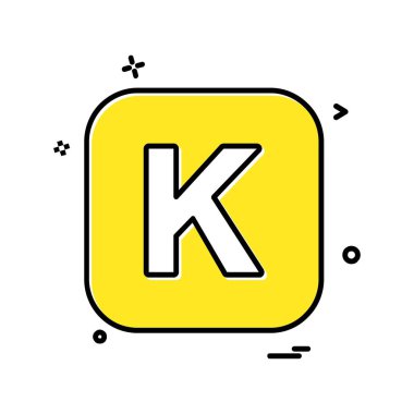 İngilizce alfabe simge tasarlamak vektör 