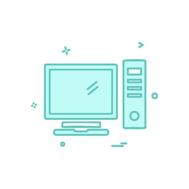 Bilgisayar simgesi tasarım vektörü