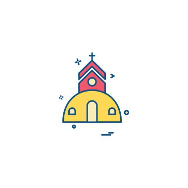 Kilise simge tasarlamak vektör 