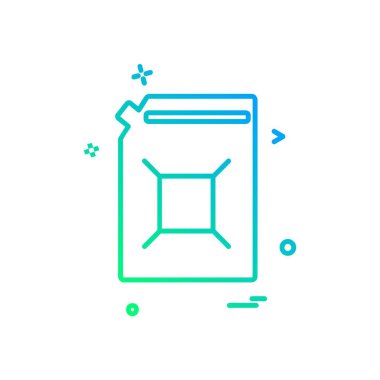 Şişe simgesi tasarım, renkli vektör çizim