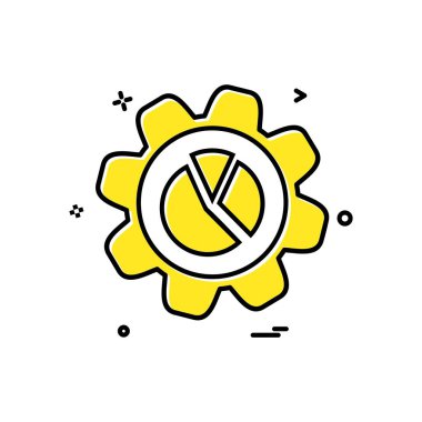 Vites simgesi tasarım vektörü