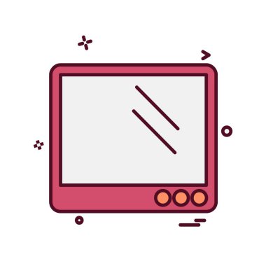 Bilgisayar simgesi tasarım vektörü