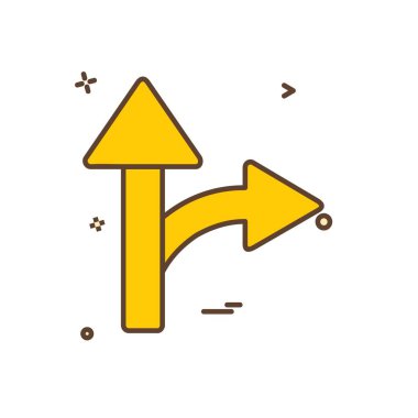 Yön Panosu simgesi tasarım, renkli vektör çizim