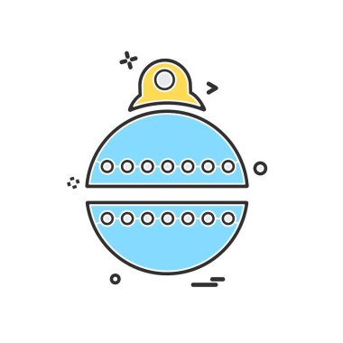 Noel top simge tasarlamak vektör