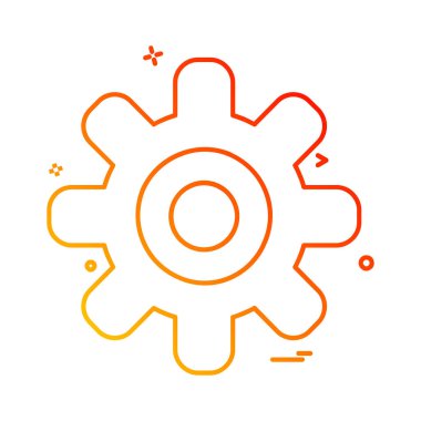 Vites simgesi tasarım vektörü