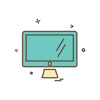 Bilgisayar simgesi tasarım vektörü