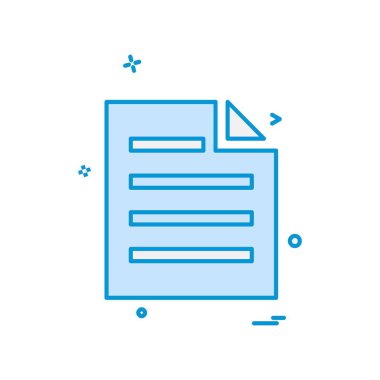 Dosya simgesi tasarım vektörü