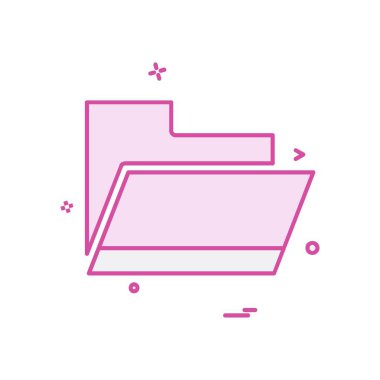 Klasör simge tasarlamak vektör