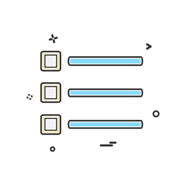 Menü simge tasarlamak vektör